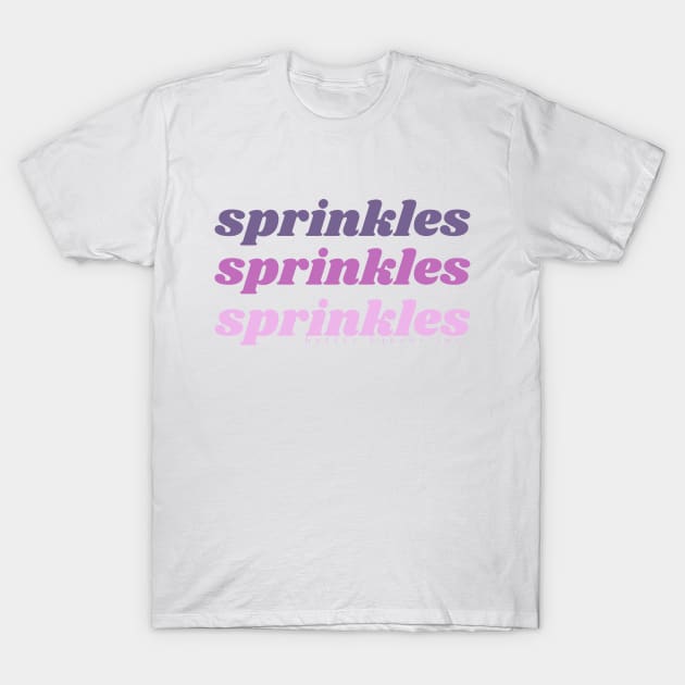 Violet Sprinkles T-Shirt by butter bakery inc